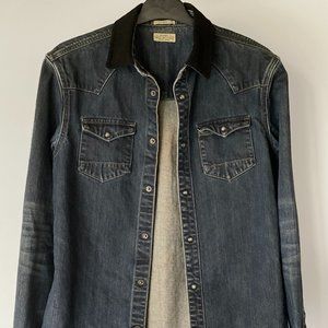 All Saints Slim Fit Denim Shirt